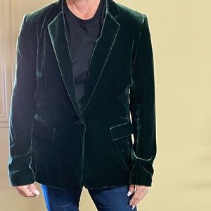 Lafayette Hunter Green Velvet Blazer
